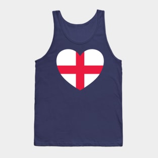 England Flag Heart Tank Top